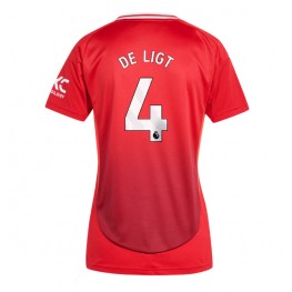Manchester United Matthijs de Ligt #4 Thuis tenue Dames 2024-25 Korte Mouw
